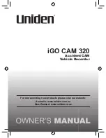 Uniden iGO CAM 320 Owner'S Manual preview