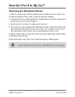 Предварительный просмотр 7 страницы Uniden iGO CAM 755 Owner'S Manual