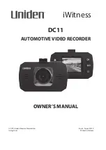 Uniden iWitness DC11 Owner'S Manual preview