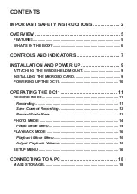 Preview for 3 page of Uniden iWitness DC11 Owner'S Manual