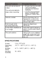 Preview for 16 page of Uniden iWitness DC360 Owner'S Manual