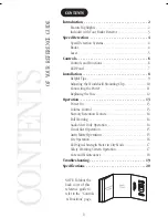 Preview for 3 page of Uniden LRD 6250SWS, LRD 6275SWS Reference Manual