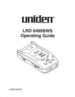 Uniden LRD 6499SWS Operating Manual preview