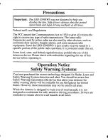 Preview for 2 page of Uniden LRD 6599SWS Operating Manual