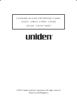 Preview for 29 page of Uniden LRD 6699SWS Operating Manual