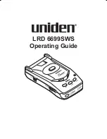 Uniden LRD6699SWS Operating Manual preview