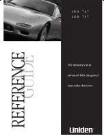 Uniden LRD747 Reference Manual preview