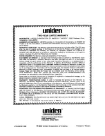 Preview for 12 page of Uniden Madison CB Owner'S Manual