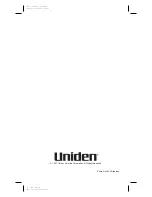 Preview for 21 page of Uniden MC 1010 Operating Manual