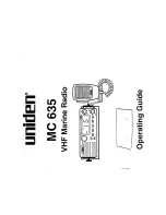 Preview for 1 page of Uniden MC 635 Operating Manual