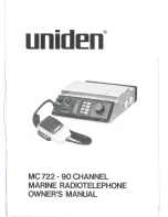 Предварительный просмотр 1 страницы Uniden MC 722 Owner'S Manual