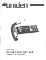 Uniden MC 790 Owner'S Manual preview