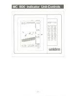 Preview for 8 page of Uniden MC 800 User Manual