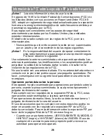 Preview for 30 page of Uniden MH120 Manual De Usuario