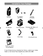 Preview for 9 page of Uniden MHS 350 Owner'S Manual