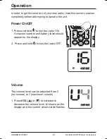 Preview for 12 page of Uniden MHS050 Owner'S Manual