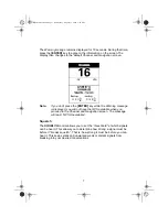 Предварительный просмотр 9 страницы Uniden MYSTIC - Marine GPS Receiver Operating Manual