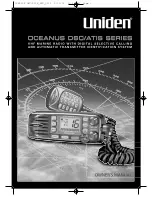 Uniden OCEANUS ATIS Series Owner'S Manual предпросмотр