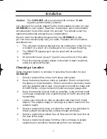 Preview for 10 page of Uniden Oceanus LTD1025 Owner'S Manual