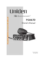 Preview for 1 page of Uniden PC68LTD Owner'S Manual