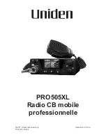 Uniden PRO505XL Manual D'Utilisation preview