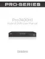 Uniden Pro7400H1 User Manual preview