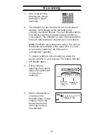 Предварительный просмотр 21 страницы Uniden scanning radio Manual