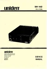 Uniden SMH 4000 Service Manual preview