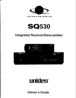 Uniden SQ530 Owner'S Manual preview