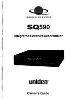 Preview for 1 page of Uniden SQ590 User Manual