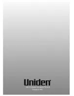 Preview for 16 page of Uniden SSE34 Series Owner'S Manual