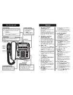 Предварительный просмотр 2 страницы Uniden Strata DKT3010-SD Quick Reference Manual