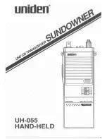 Uniden Sundowner UH-055 Owner'S Manual preview