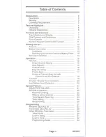 Preview for 3 page of Uniden SUNDOWNER UH-057 Operating Manual