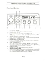 Предварительный просмотр 3 страницы Uniden SUNDOWNER UH-099 Owner'S Manual