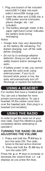 Предварительный просмотр 3 страницы Uniden SX167 series User Manual