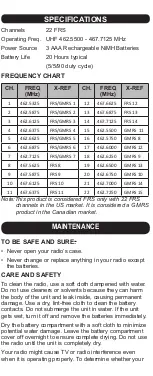 Предварительный просмотр 5 страницы Uniden SX167 series User Manual