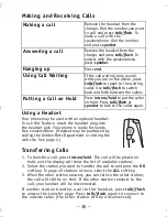 Preview for 10 page of Uniden TCX 805 Owner'S Manual