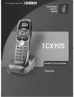 Preview for 1 page of Uniden TCX905 - Cordless Extension Handset (French) Manuel Du Propriétaire