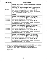 Preview for 7 page of Uniden TCX905 - Cordless Extension Handset (French) Manuel Du Propriétaire