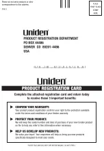 Preview for 6 page of Uniden TR620 User Manual