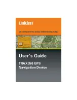 Uniden TRAX350 User Manual preview