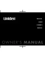 Uniden TRU8888 Series Owner'S Manual preview