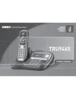 Preview for 1 page of Uniden TRU9465 Series Owner'S Manual