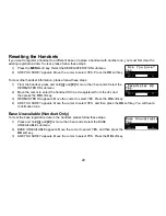 Preview for 25 page of Uniden TRU9480 Series Owner'S Manual