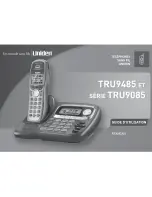 Предварительный просмотр 1 страницы Uniden TRU9485 - TRU 9485 Cordless Phone Manual D'Utilisation