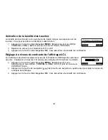 Preview for 22 page of Uniden TRU9488 - TRU 9488 Cordless Phone Base Station (French) Manual D'Utilisation