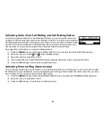 Preview for 21 page of Uniden TRU9496 - TRU 9496 Cordless Phone Base Station Owner'S Manual