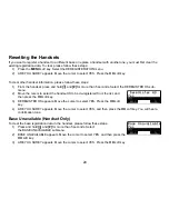 Preview for 25 page of Uniden TRU9496 - TRU 9496 Cordless Phone Base Station Owner'S Manual