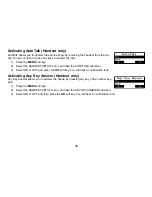 Preview for 33 page of Uniden TRU9496 - TRU 9496 Cordless Phone Base Station Owner'S Manual